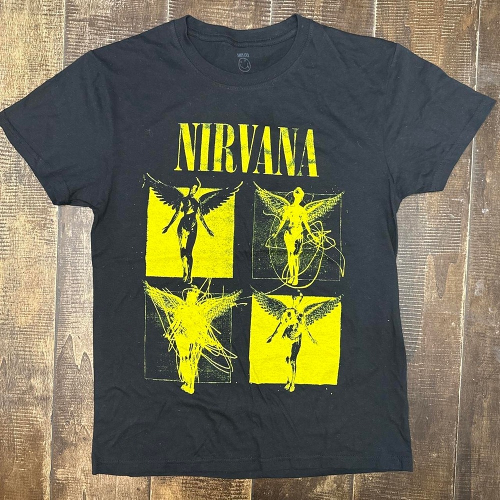 Nirvana Black Graphic Band Tee